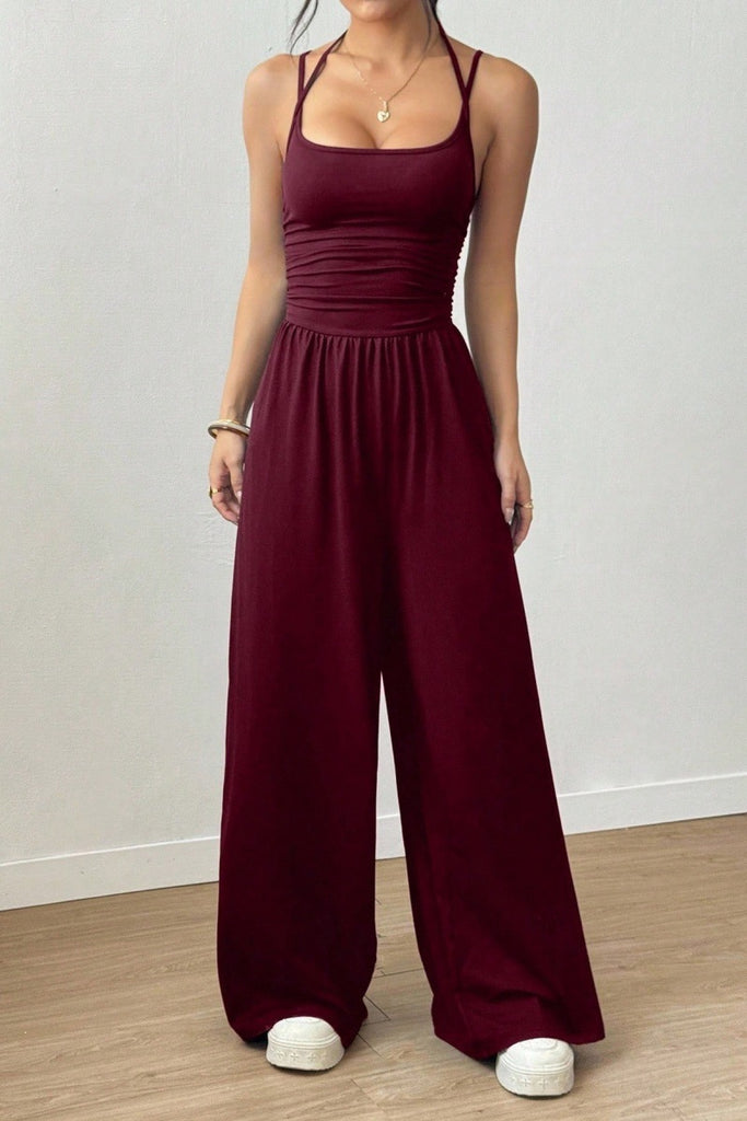 Women Shapewear Solid Camisole Jumpsuit