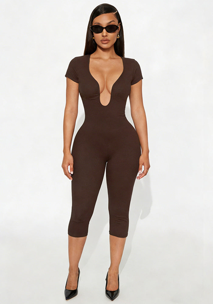 U-Neck Sleeveless Jumpsuit for Casual Summer Wear