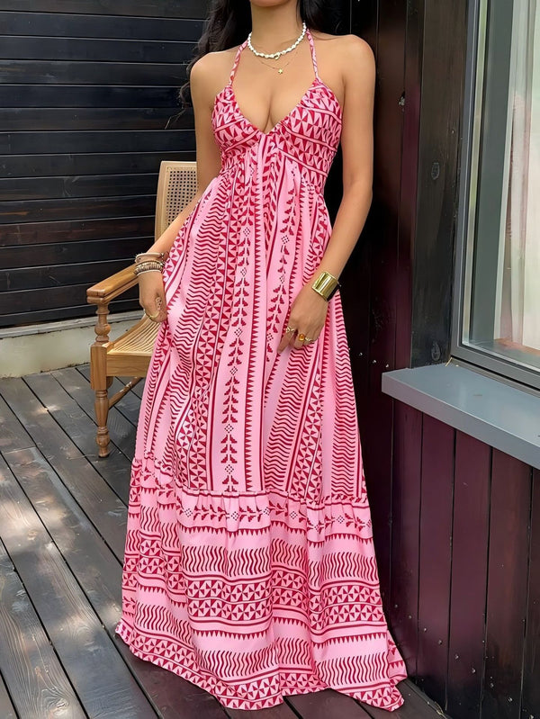 Women Summer Chic Bohemian Strap Beach Dress