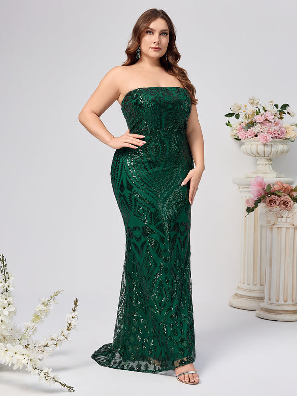 Women Sexy Strapless Sleeveless Dress