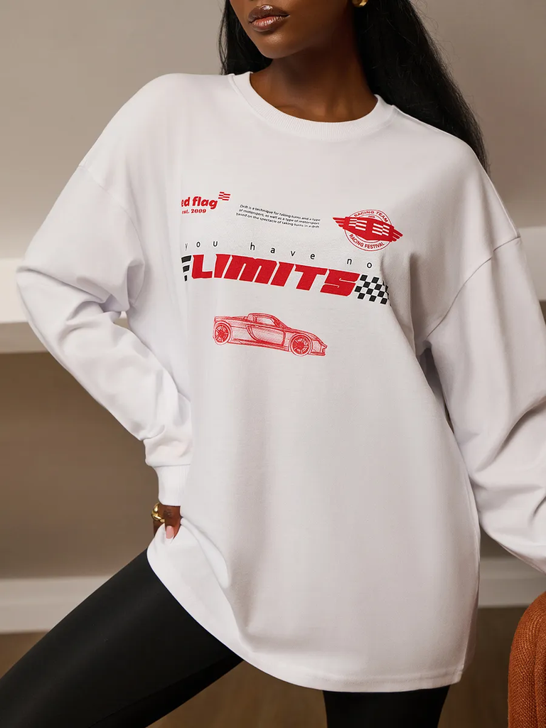 Women Spring Cotton Long-Sleeve T-Shirt Top