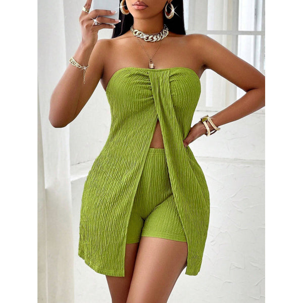 Women's Casual Top and Shorts Two-Piece Summer Set