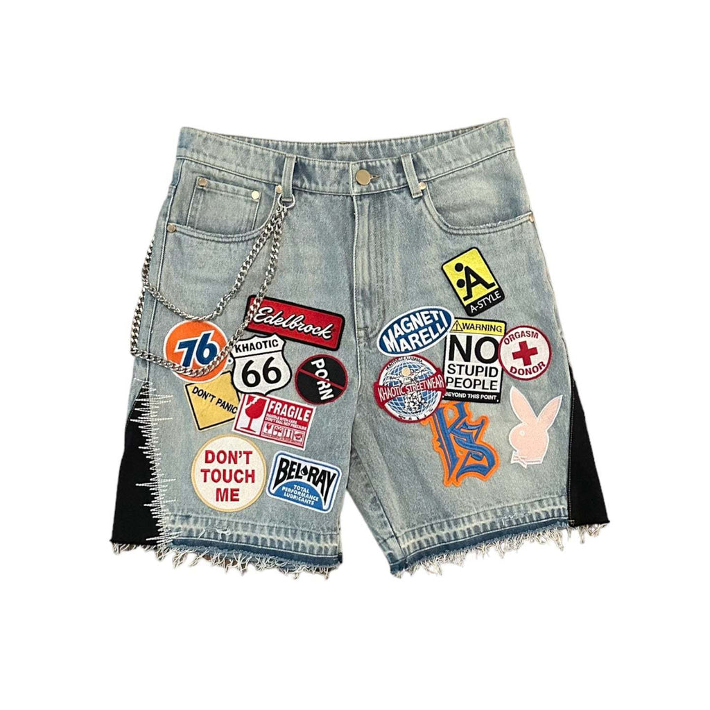 Floral Embroidered Appliqué Shorts