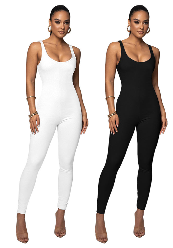 Printed U-Neck Jumpsuit for Nightclub & Party Wear