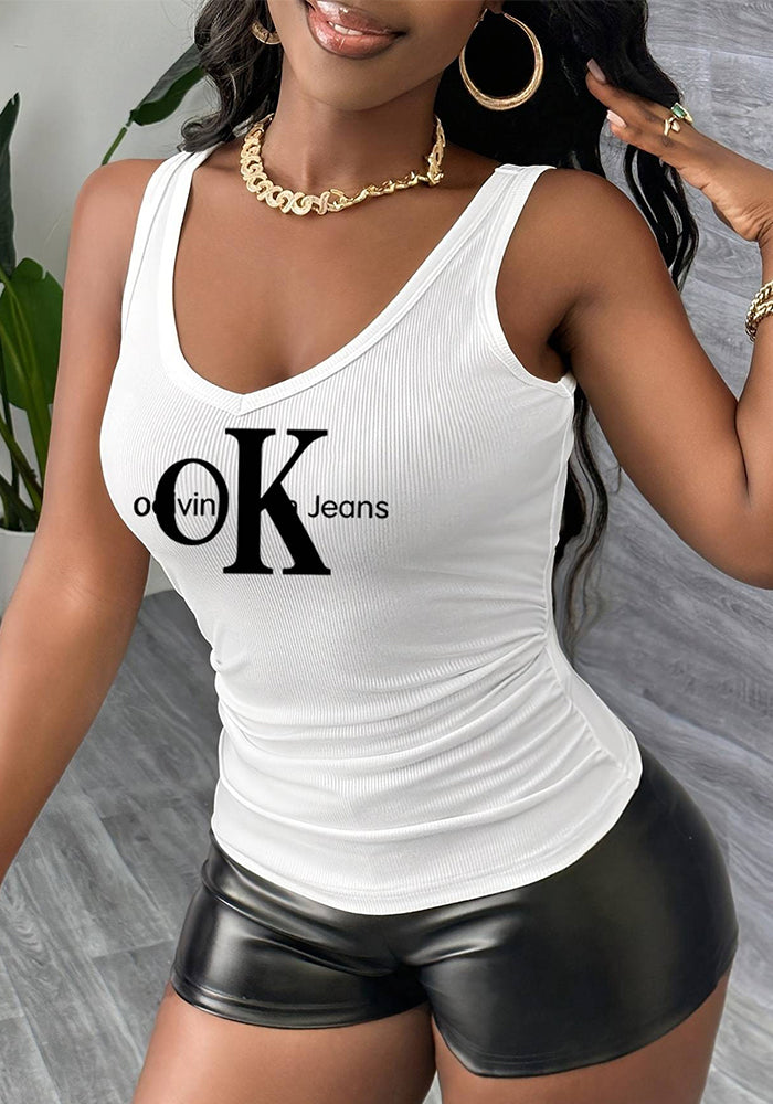 Printed Vest for Summer Casual Wear