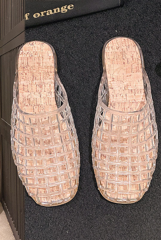 Closed-Toe Flat Hollow-Out Sandals for Spring & Autumn