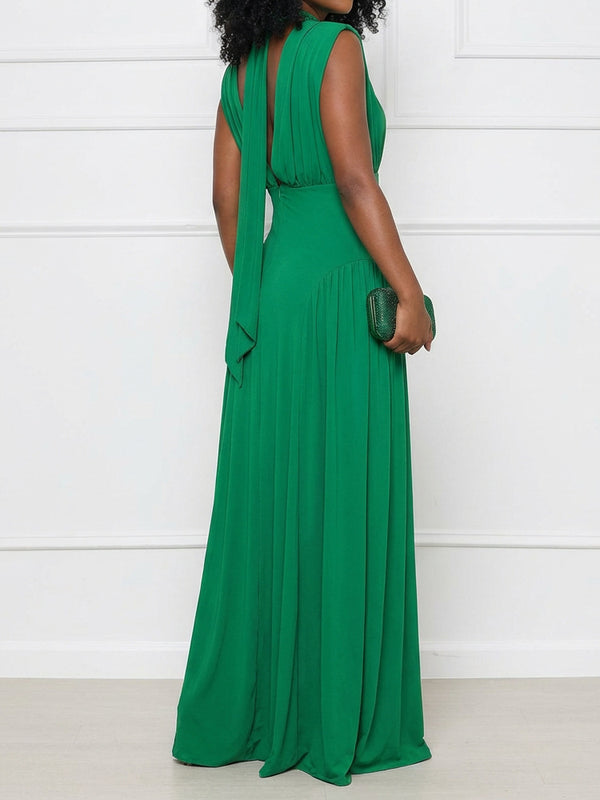 Women Casual Elegant Lace-Up Dress