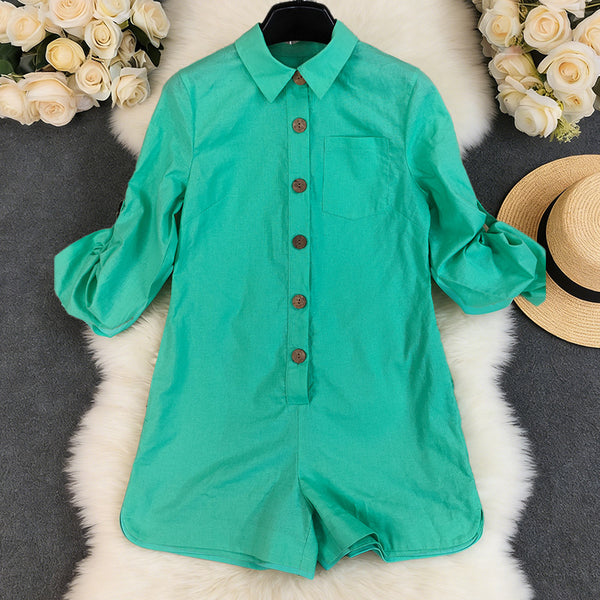 Long Sleeve Wide Leg Jumpsuit