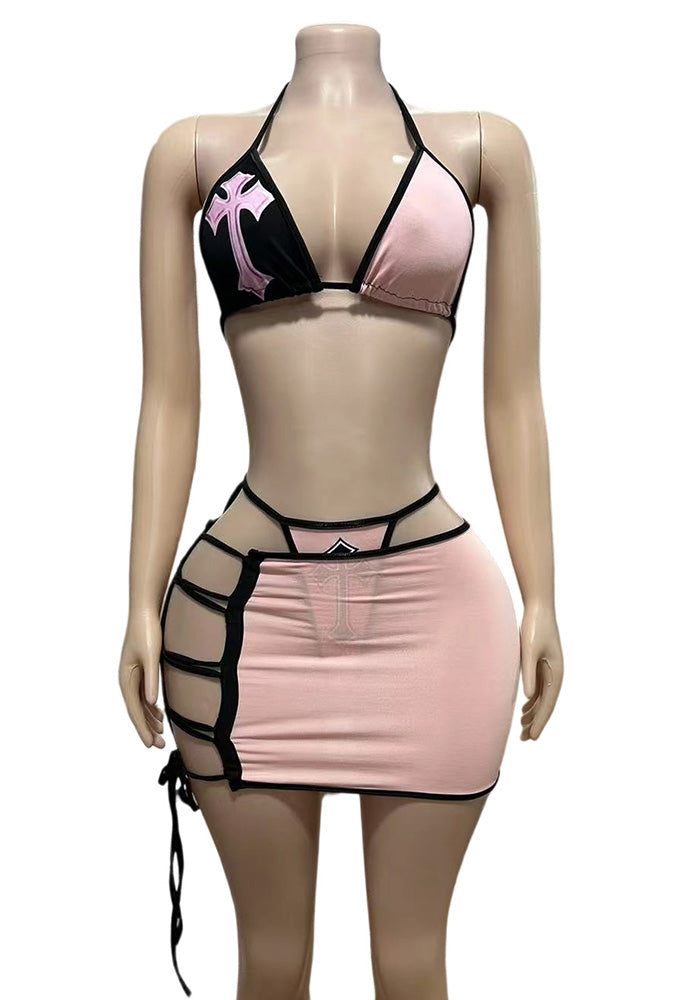 Women Sexy Bikini Swimwear Three-Piece
