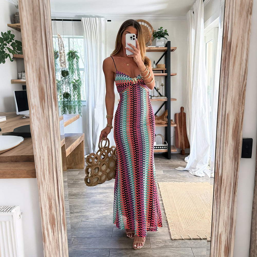Woven Strap Dress for Summer