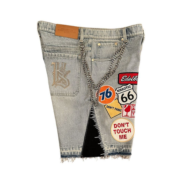 Floral Embroidered Appliqué Shorts