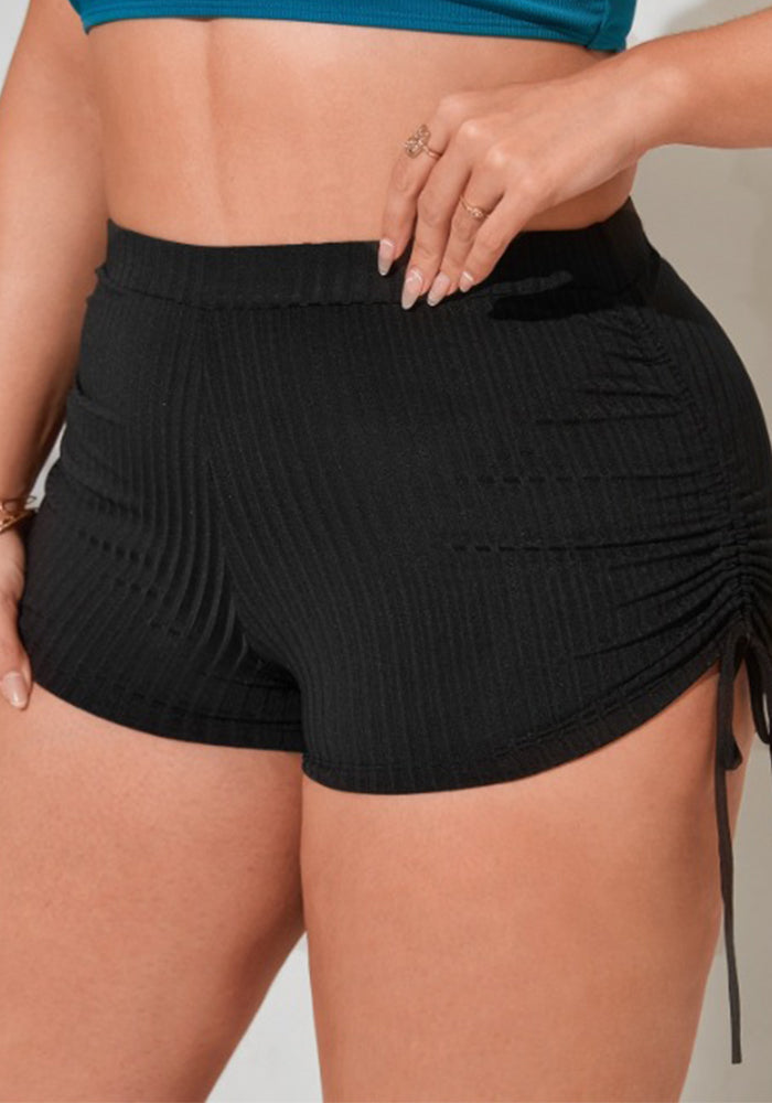 High-Waist Square Leg Swimming Bottoms for Beachwear