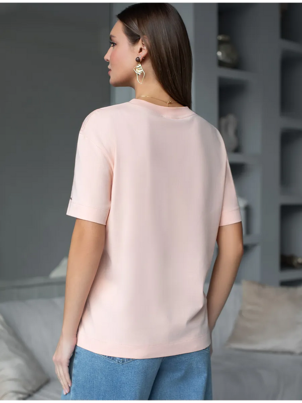 Women Cotton Short-Sleeve Summer Printed T-Shirt