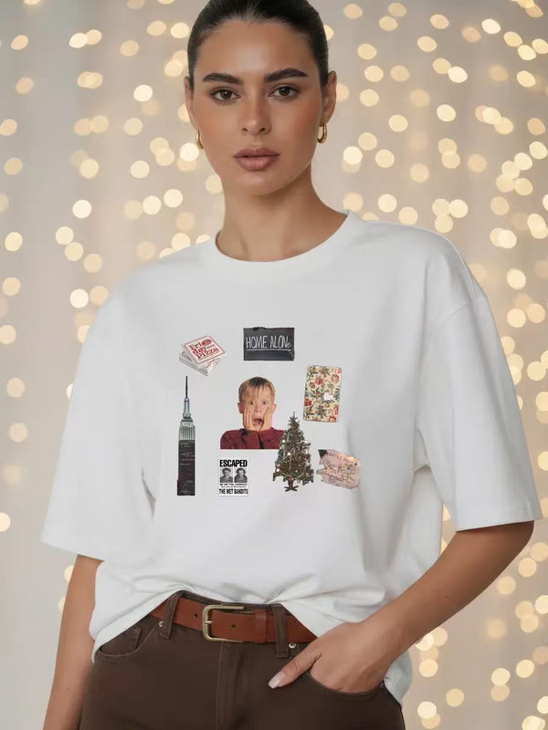 Women Cotton Short-Sleeve Summer Top